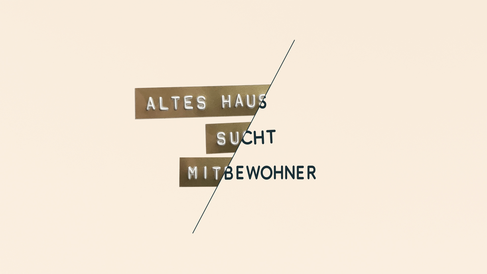 Altes Haus sucht Mitbewohner